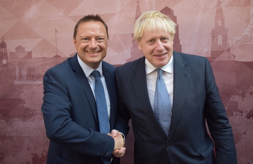 Jason McCartney MP with Boris Johnson