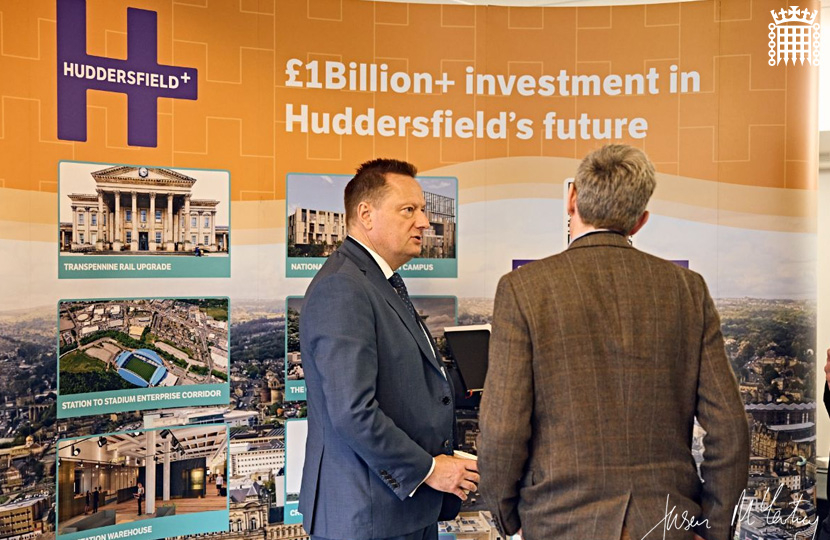 Jason McCartney MP attends the 'Why Huddersfield? Why Now?' mini-conference discussing the £1 billion of investment underway in Huddersfield