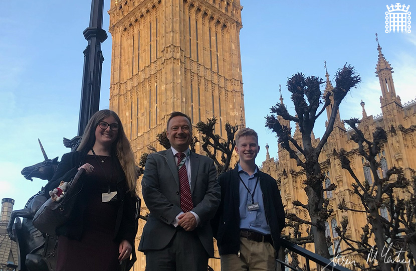 Jason McCartney MP invites Colne Valley constituents to the Houses of Parliament