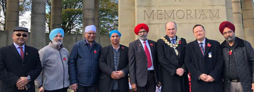 Remembrance Day services with the Mayor of Kirklees along with local faith and community groups