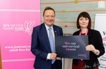 Jason McCartney MP supports the campaign to end cervical cancer in the UK