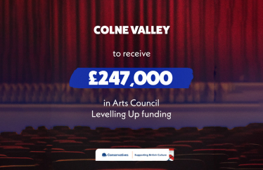 Jason McCartney MP welcomes £247,000 of Conservative Government funding to level up access to arts and cultural organisations in Colne Valley
