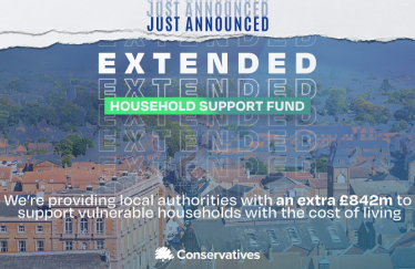 Jason McCartney MP welcomes news that vulnerable residents in Kirklees will benefit from £7,405,647 through the Conservative Government’s Household Support Fund 